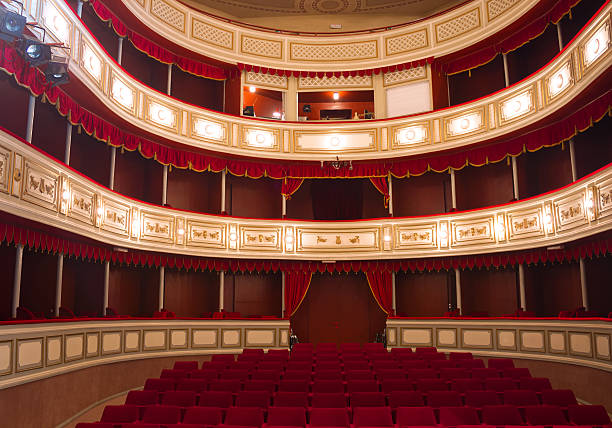 teatr - stage theater theatrical performance curtain seat zdjęcia i obrazy z banku zdjęć