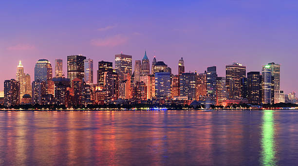 istock New York City Manhattan dusk panorama 462454459