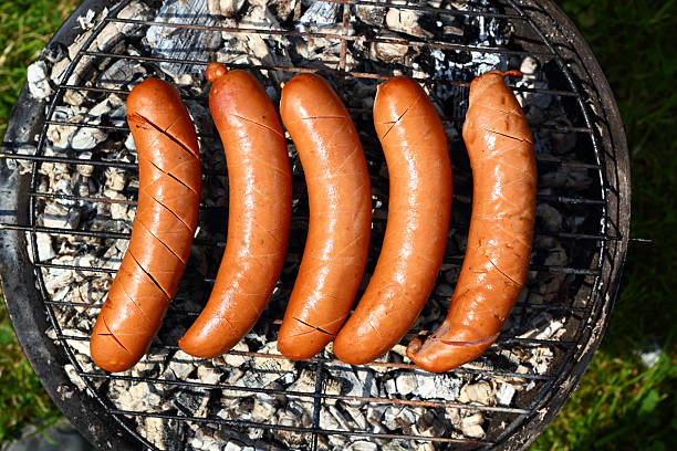 istock Grilling Sausages on barbecue grill 462455977