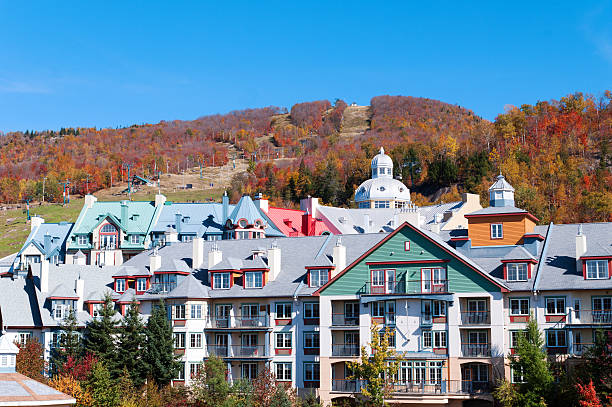 istock Colorful Hotels in Mont Tremblant, Quebec 462456285