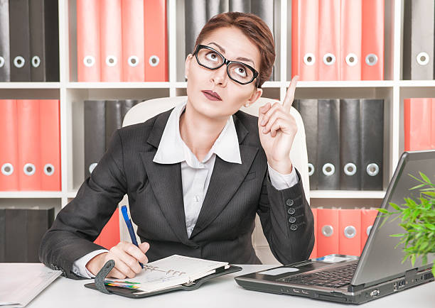 istock Business woman having idea 462458929