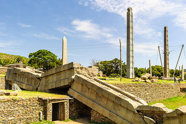 Ruins Of Aksum Ethiopia Stock Photo - Download Image Now - Africa
