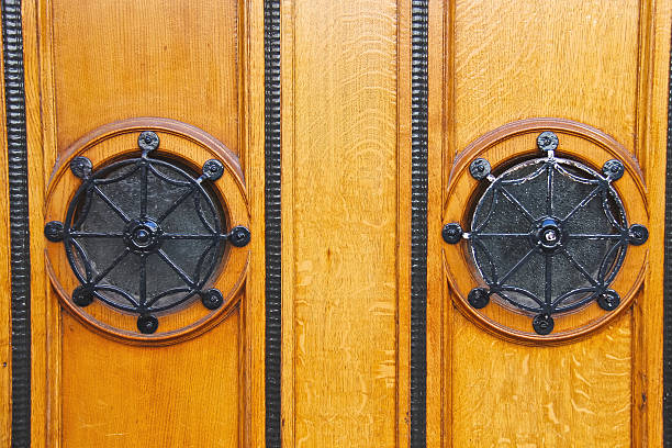 istock The door is framed with metal ornaments 462460111