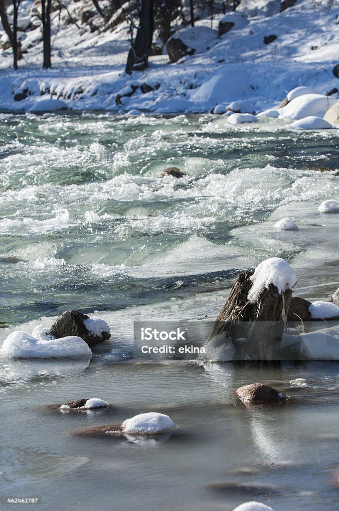 Rivière de glace. - Photo de Abstrait libre de droits