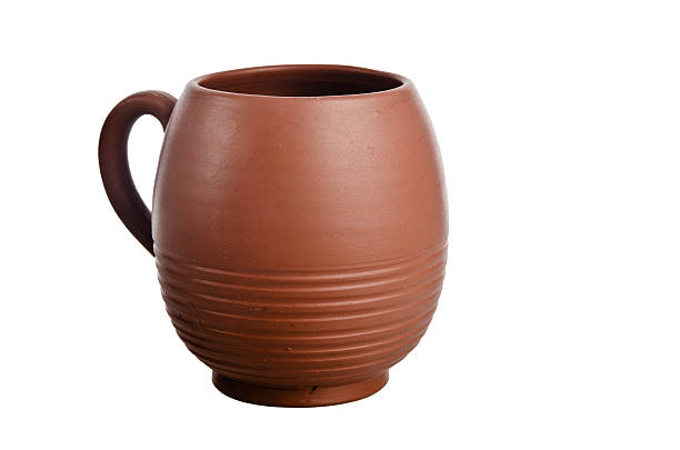istock Clay jug, it is isolated on white 462470935