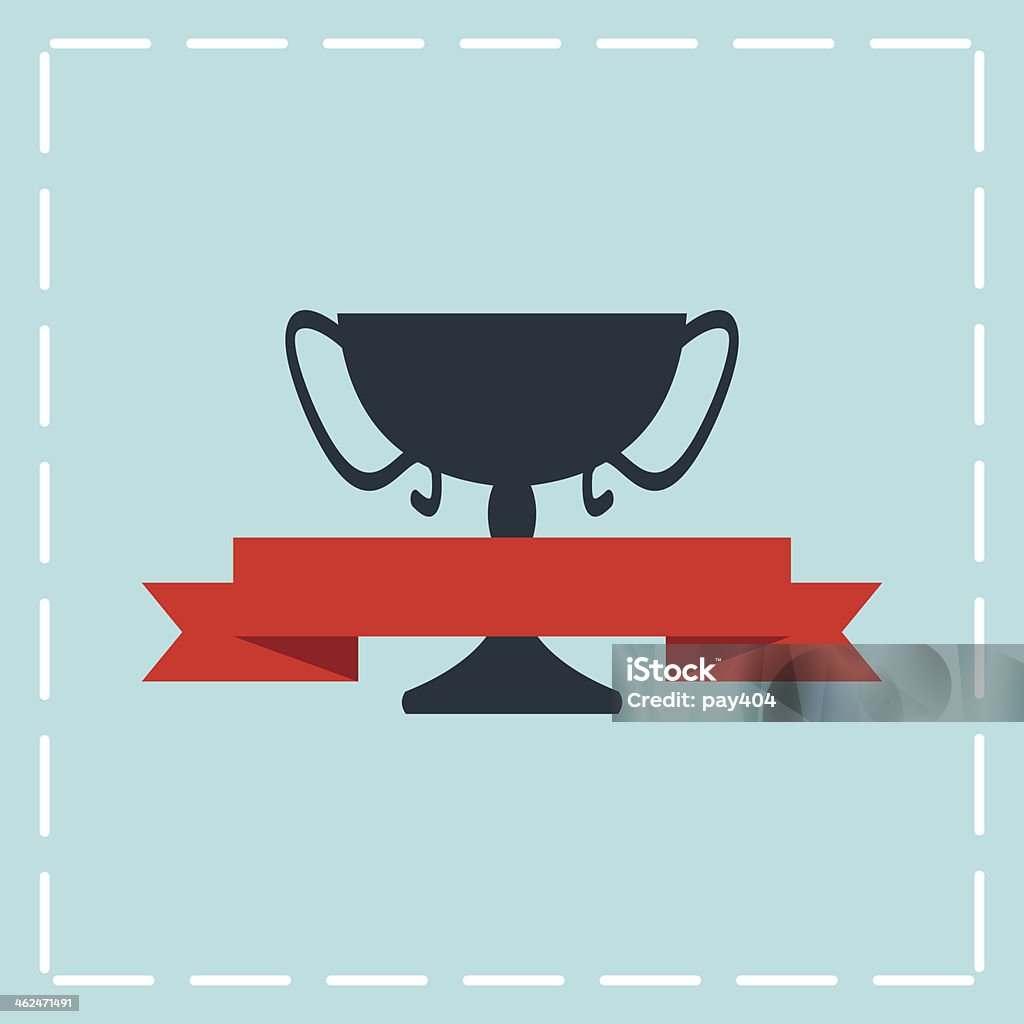 black trophy icon Achievement stock vector