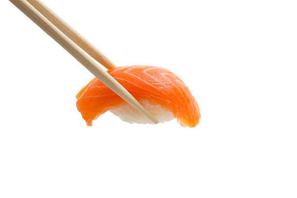 istock Isolated salmon sushi  nigiri 462473611