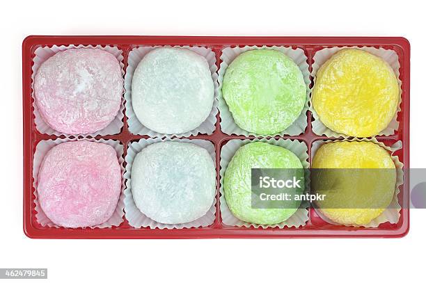 Japanese Mochi Stock Photo - Download Image Now - Mochi, Bean, Box - Container