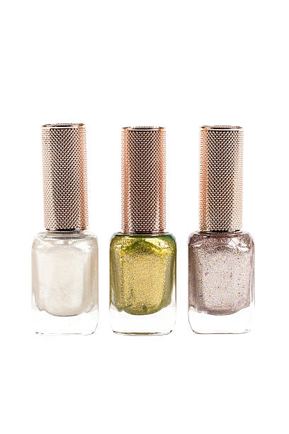 istock Diamond dust nail polish color set isolated on white background 462480483