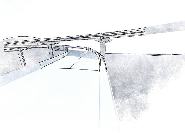 図面高架橋 - suspension bridge 写真点のイラスト素材／クリップアート素材／マンガ素材／アイコン素材