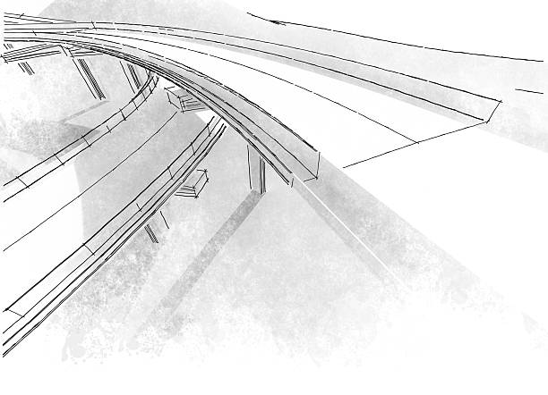 図面高架橋 - suspension bridge 写真点のイラスト素材／クリップアート素材／マンガ素材／アイコン素材