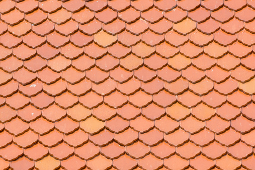 thai style fish scale roof tile