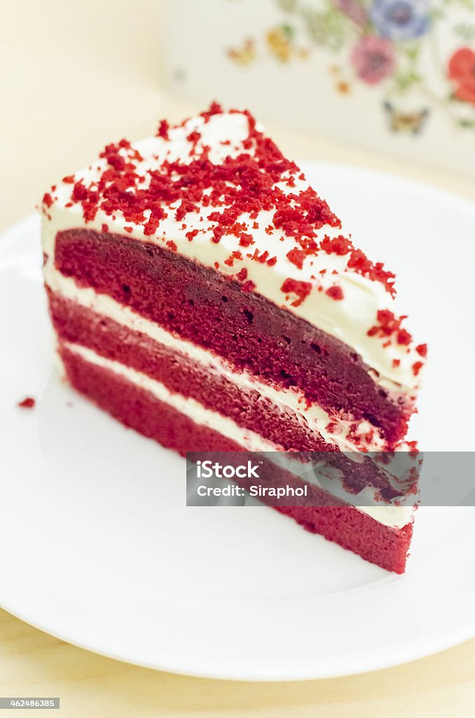 Velvet red cake Baked Stock Photo