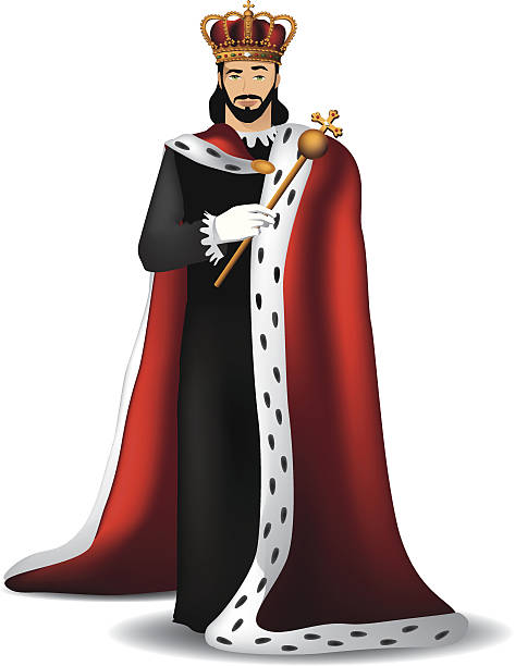 Handsome king. Handsome king. EPS 10 vector. king royal person stock illustrations