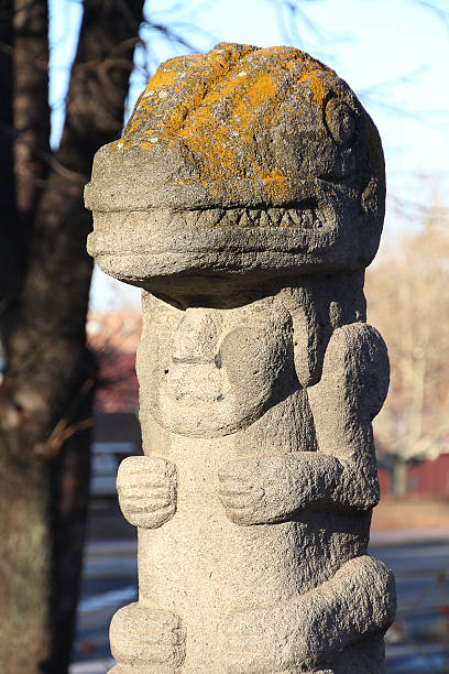 istock Mayan figure carved in granite 462488601