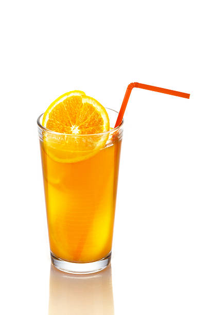 istock Orange juice in glass 462489273