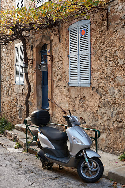 istock Street in Saint Tropez with moped 462490077