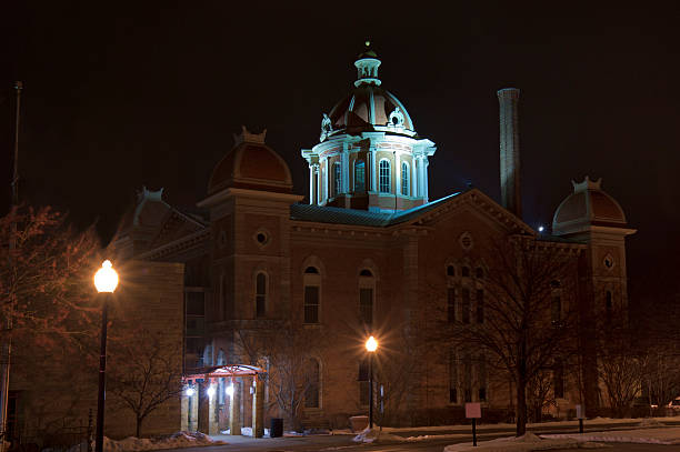 Hastings City Hall at Night