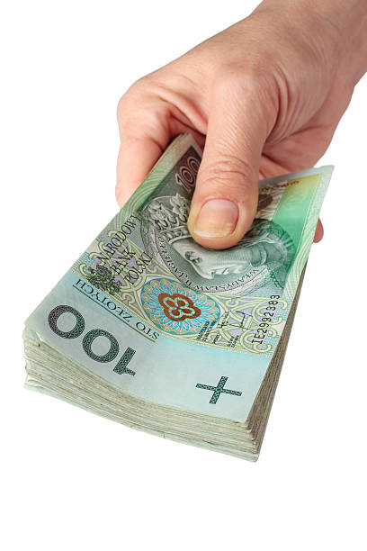 istock Hand with money isolated on white background 462503851