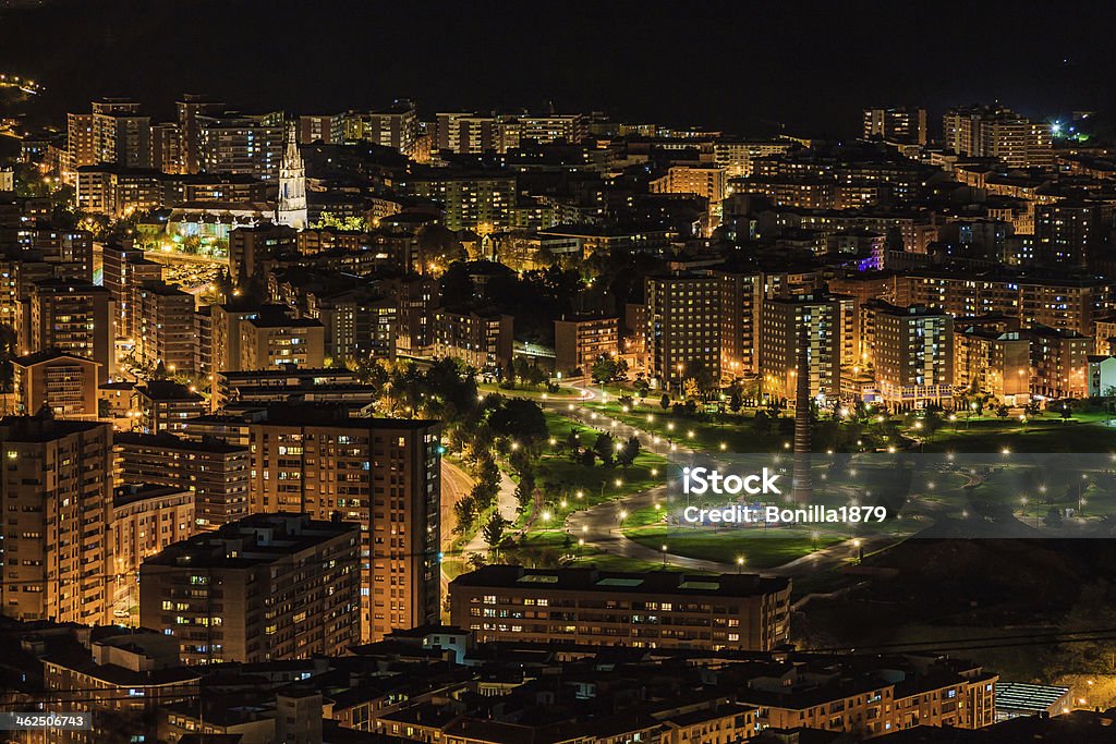 Night photography of Bilbao Bilbao Stock Photo