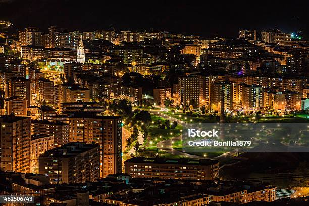 Night Photography Of Bilbao Stock Photo - Download Image Now - Bilbao, Night, Architecture