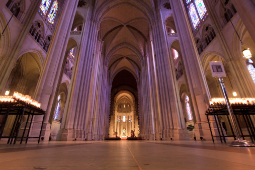 Interior of the Cathedral Church of Saint John the Divine, of New York