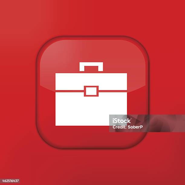 Vector Red Briefcase Icon Eps10 Easy To Edit Stock Illustration - Download Image Now - Adult, Animal Markings, Bag