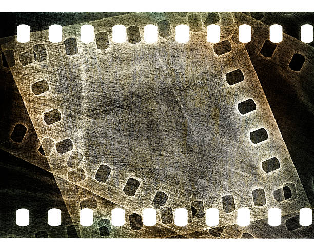istock Old grunge scratched film strip 462517251