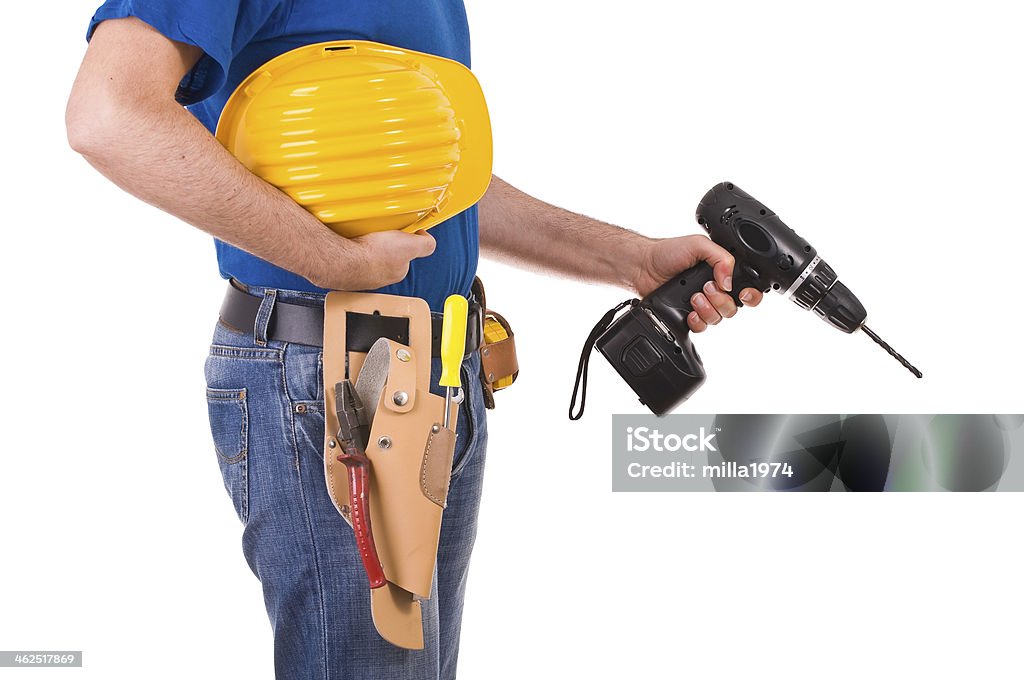 Blue collar worker. Adult Stock Photo