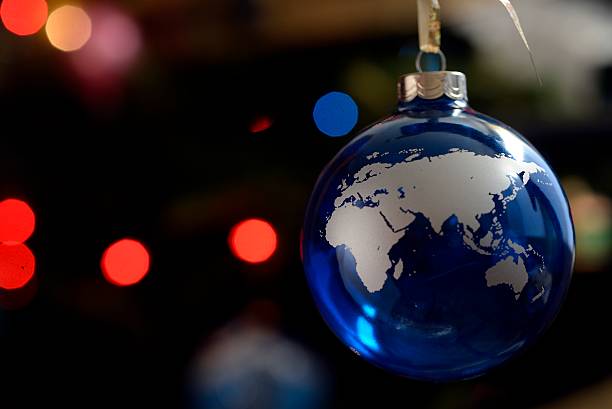 istock Christmas Ornament depicting Eastern Hemisphere 462522449