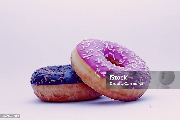 Donuts White Background Stock Photo - Download Image Now - Arrangement, Brown, Candy