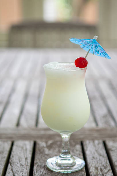 Pina colada on a table