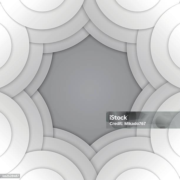 Grey Round Abstract Abstract White And Grey Round Shapes Background Stock Illustration ...