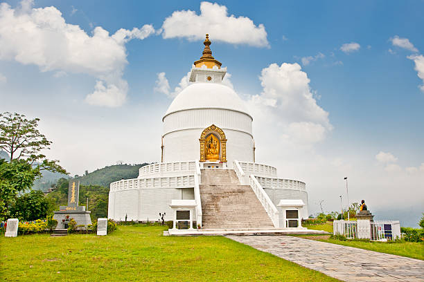 istock World peace pagoda in Pokhara, Nepal. 462529115
