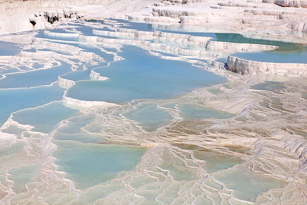 istock Travertine pools and terraces at Pamukkale, Turkey 462532859