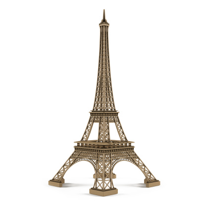 Eiffel tower isolated