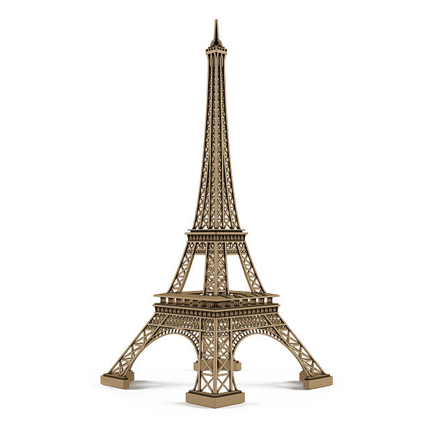 Eiffel tower isolated Eiffel tower isolated french currency stock pictures, royalty-free photos & images