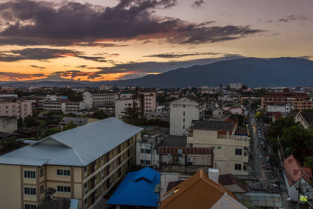 istock Sunset at Chiang mai city, Thailand 462540563