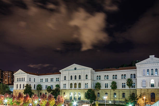 noite fotografia de deusto - museu solomon r guggenheim imagens e fotografias de stock