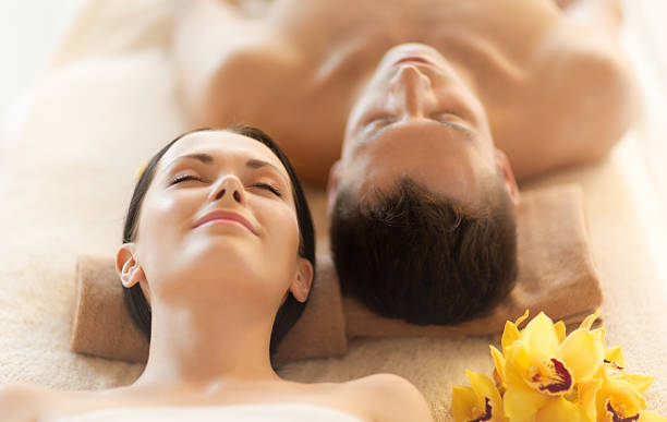 istock happy couple relaxing  in spa salon 462542235