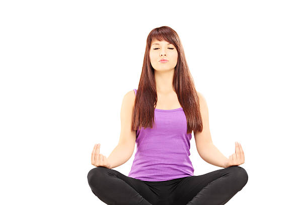 istock Young female athlete practicing yoga 462542655