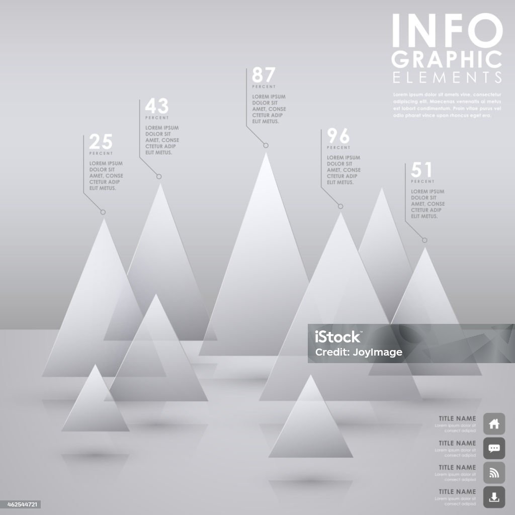 Abstract Pyramid Chart Infographics Stock Illustration - Download Image ...
