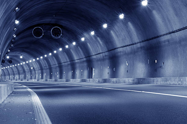 istock Abstract car in the tunnel trajectory 462544907