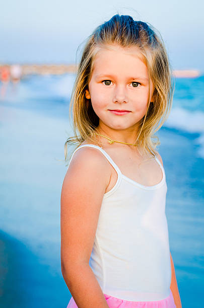 istock 5 years old girl on the beach 462549079