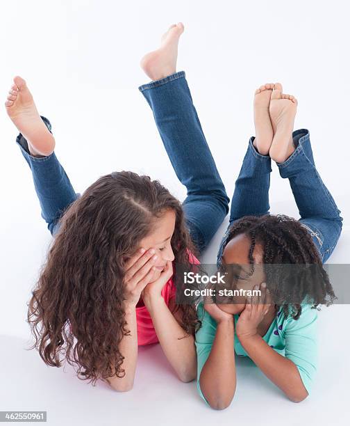 This Is Silly Stock Photo - Download Image Now - Barefoot, Studio Shot, Friendship