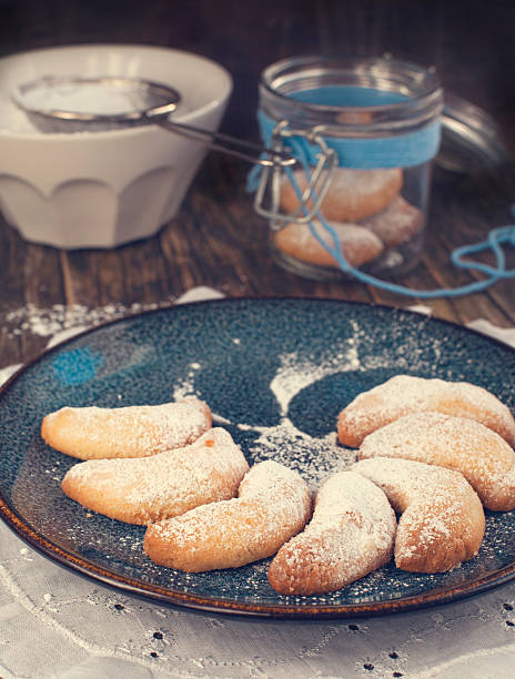 istock Crescents vanilla and almond cookies 462556955