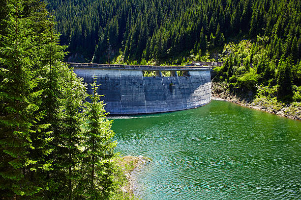 istock Dam on the Galbenu lake 462558251