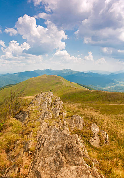 Polonina Carynska. Bieszczady Mountains. stock photo