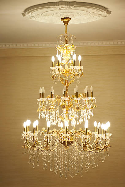 istock Beautiful crystal chandelier 462569873