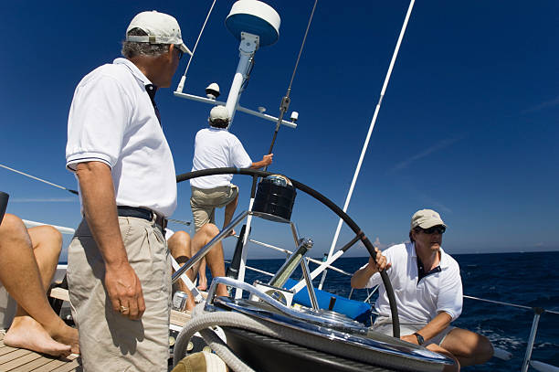 istock Sailors During Yacht Race 462572603